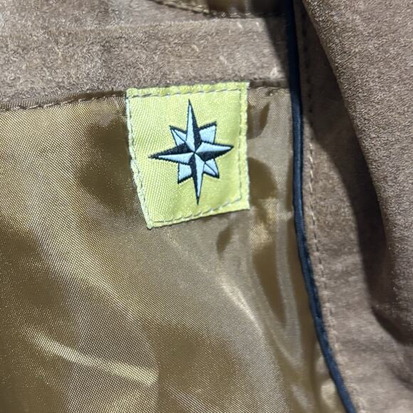 Boston Harbour Outdoorwear Suede Leather Jacket Men’s XL Brown Lined VTG - Picture 8 of 16